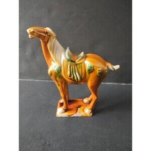 Chinese Tang Dynasty Style War Horse Figurine